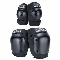 187 Killer Pads Protective 187 Knee & Elbow Pad Combo Pack / Black