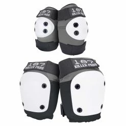 187 Killer Pads 187 Knee & Elbow Pad Combo Pack / Grey Black Protective