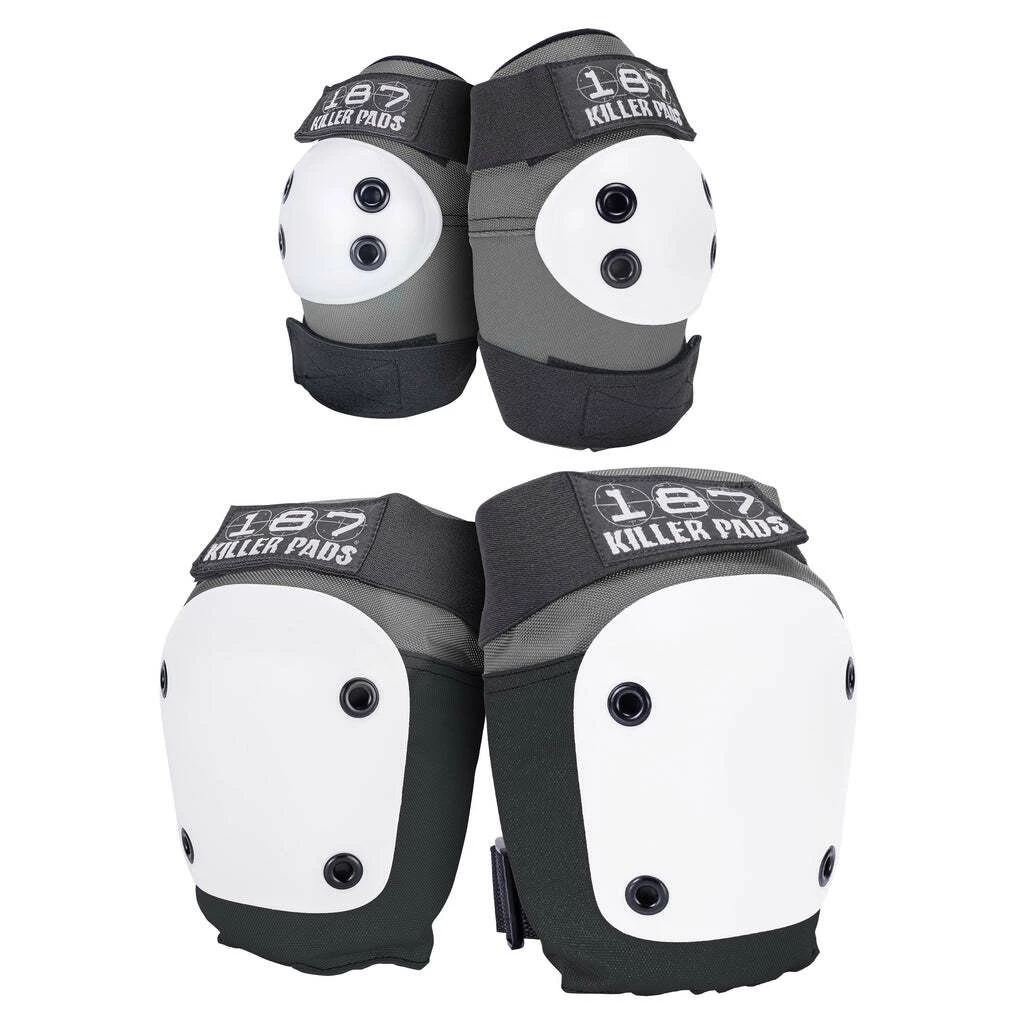 187 Killer Pads 187 Knee & Elbow Pad Combo Pack / Grey Black Protective