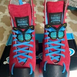 Elsies Little Studio Accessories Elsies Embroidered Butterfly (Pair) / Blue