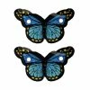 Elsies Little Studio Accessories Elsies Embroidered Butterfly (Pair) / Blue