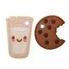 Elsies Little Studio Elsies Embroidered Skate Accessories (Pair) / Milk And Cookies