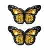 Elsies Little Studio Elsies Embroidered Butterfly (Pair) / Yellow
