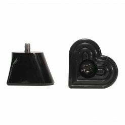 Grindstone Skate Society Parts Grindstone Bolt On Heartstopper Toe Stops / Black Metal