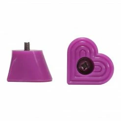 Grindstone Skate Society Parts Grindstone Bolt On Heartstopper Toe Stops / Purple Haze