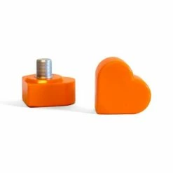 Grindstone Skate Society Parts Grindstone Heartstopper Adjustable Toe Stops / Orange U Glad