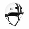 S-One S1 Lifer Helmet (Certified) / White Gloss Black Stripes