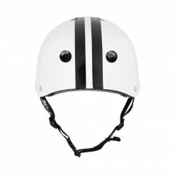 S-One S1 Lifer Helmet (Certified) / White Gloss Black Stripes