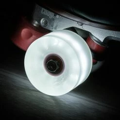 Chaya Skates Parts Chaya Neon Light Up Skate Wheels (4 Pack) / Clear White