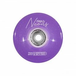 Chaya Skates Chaya Neon Light Up Skate Wheels (4 Pack) / Clear Purple Parts