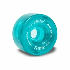 Sure-Grip Fame Wheels (8 Pack) / Clear Teal Indoor Wheels