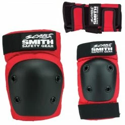 Smith Scabs Safety Gear Smith Scabs Protective Tri-Pack / Junior / Red