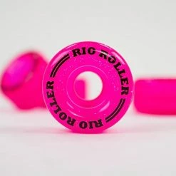 Rio Roller Light Up Wheels (4 Pack) / Pink Glitter