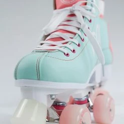 Rio Roller Script Skates / Teal Coral