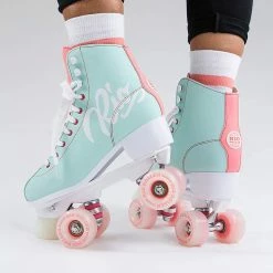 Rio Roller Script Skates / Teal Coral