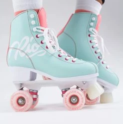 Rio Roller Script Skates / Teal Coral