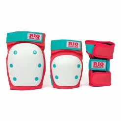 Rio Roller Protective Tri-Pack / Adult / Red Mint