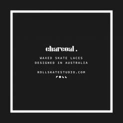 Roll Skate Studio Roll Waxed Skate Laces / Charcoal