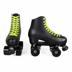 Roll Skate Studio Roll Waxed Skate Laces / Lime Green