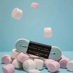 Roll Skate Studio Roll Waxed Skate Laces / Pastel Blue Parts