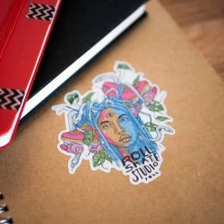 Accessories Roll Skate Studio Glitter Sticker / Monstera