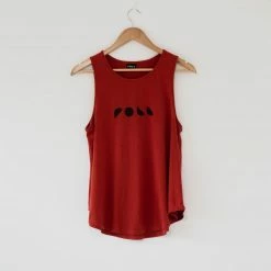 Roll Skate Studio Apparel Roll Upcycled / Logo Tank / Rust / M