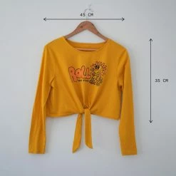 Roll Skate Studio Roll Upcycled / Sunflower Long Sleeve Tee / Yellow / M Apparel