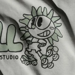 Roll Skate Studio Apparel Roll Upcycled / Sunflower Tee / Khaki Green / M