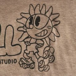 Roll Skate Studio Apparel Roll Upcycled / Sunflower Tee / Beige / XXS
