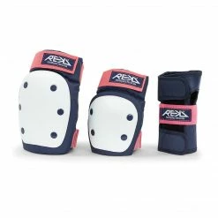 REKD Protection Protective REKD Heavy Duty Triple Pad Set / Adult / Blue Pink