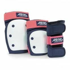 REKD Protection Protective REKD Heavy Duty Triple Pad Set / Adult / Blue Pink