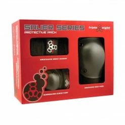Triple Eight Protective Triple 8 Saver Series Tri-Pack / Black
