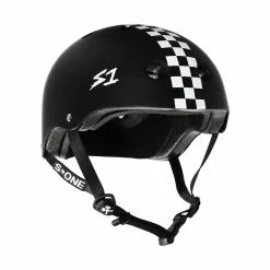 S-One Protective S1 Lifer Helmet (Certified) / Black White Checker Matte