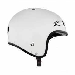 S-One Protective S1 Retro Lifer Helmet (Certified) / White Gloss