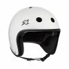 S-One Protective S1 Retro Lifer Helmet (Certified) / White Gloss