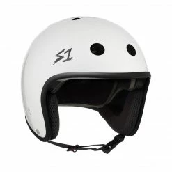 S-One Protective S1 Retro Lifer Helmet (Certified) / White Gloss